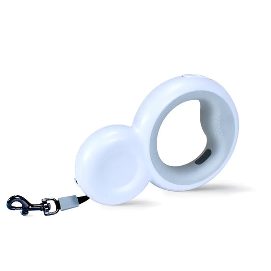 Automatic Pet Leash with Lamp and Trash Bag Holder