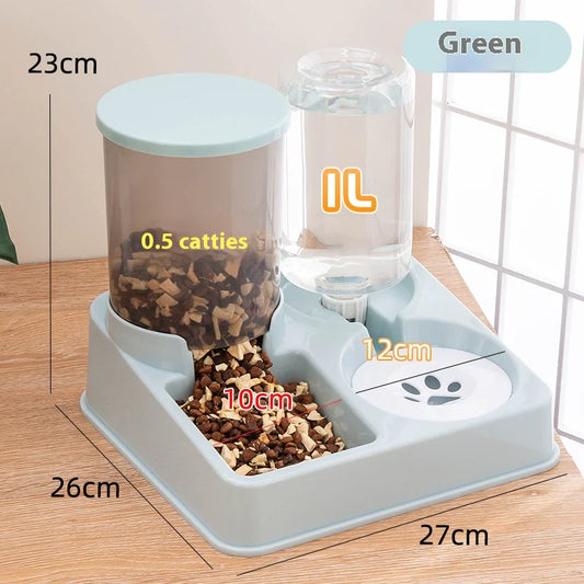 2-in-1 Automatic Pet Feeder & Water Dispenser